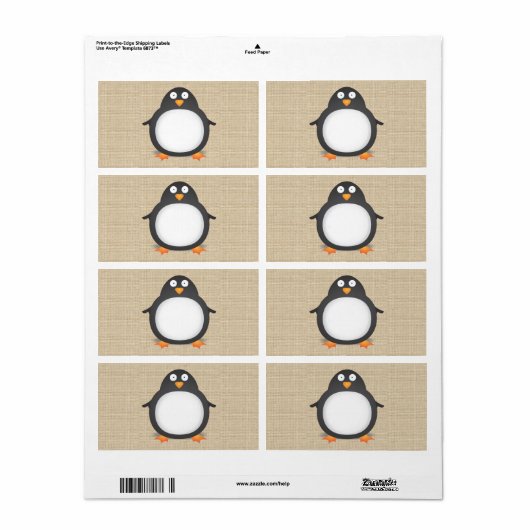 King Penguin Etiket (Full Sheet)