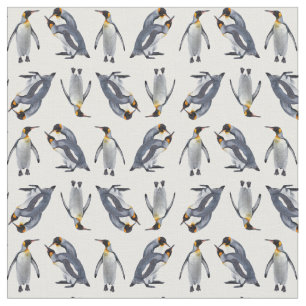King Penguin Frenzy Fabric (Kies uw kleur) Stof