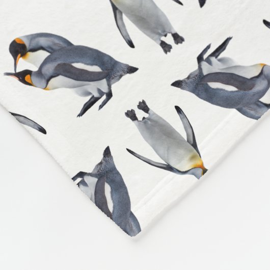 King Penguin Frenzy Fleece Blanket (kies kleur) (Hoek)