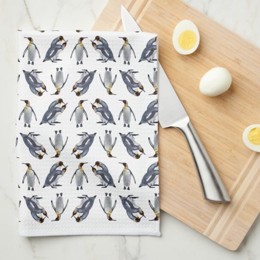 King Penguin Frenzy Kitchen Towel (kies kleur) Theedoek (Quarter Fold)