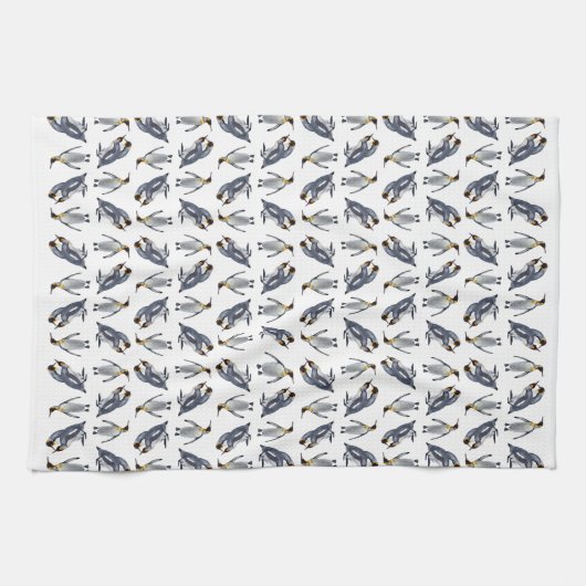 King Penguin Frenzy Kitchen Towel (kies kleur) Theedoek (Horizontaal)