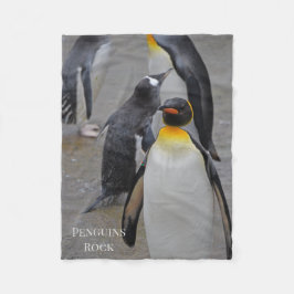 King Penguin & Friends Edinburgh Zoo Scotland Fleece Deken