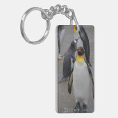 King Penguin & Friends Edinburgh Zoo Scotland Post Sleutelhanger (Voorkant Links)
