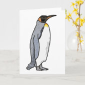King Penguin Kaart (Gele Bloem)