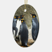 King Penguin Keramisch Ornament (Links)