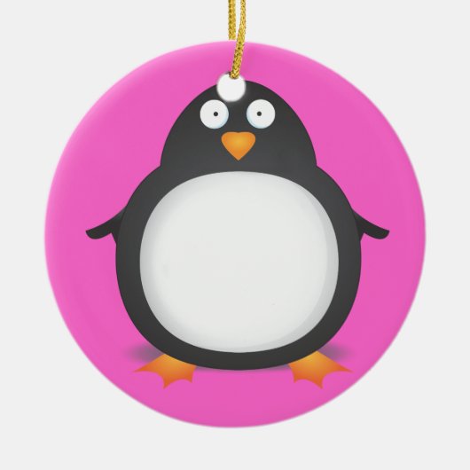 King Penguin Keramisch Ornament (Voorkant)