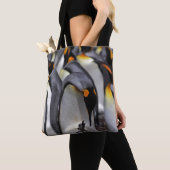 King Penguin met Chick Tote Bag (Dichtbij)