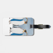 King Penguin Pair Kissing  Bagagelabel (Achterkant horizontaal)