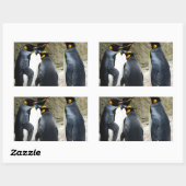 King Penguin Rechthoekige Sticker (Vel)