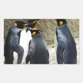 King Penguin Rechthoekige Sticker (Voorkant)