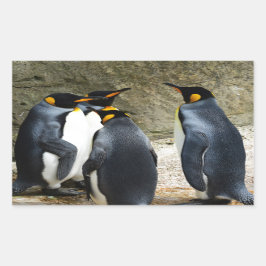 King Penguin Rechthoekige Sticker