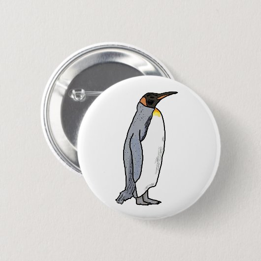 King Penguin Ronde Button 5,7 Cm (Voorkant /achterkant)