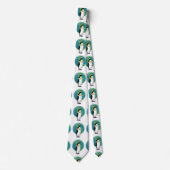 King Penguin Wereldbol Stropdas (Voorkant)