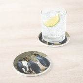 King Penguin Zandsteen Onderzetter (Zijkant)