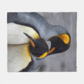 King Penguins in Love Fleece Blanket Deken (Voorkant (Horizontaal))