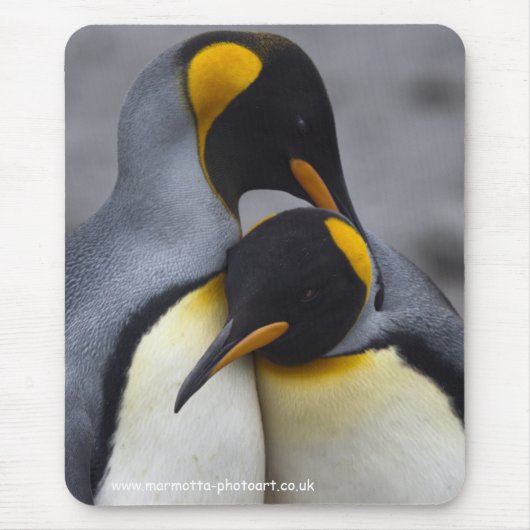 King Penguins in Love Mousemat Muismat (Voorkant)