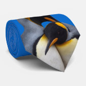King Penguins in Love Stropdas (Blue) (Opgerold)