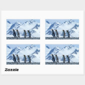 King Penguins in South Georgia Rechthoekige Sticker (Vel)