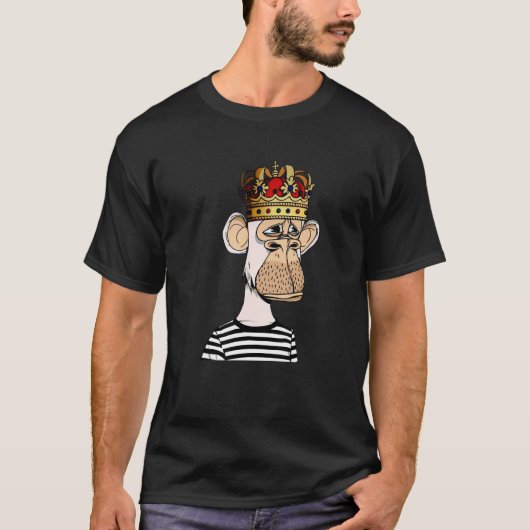 King Pet Monkey Animal Chimpanzee Primate G T-shirt (Voorkant)