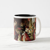 King Philip V van Spanje Tweekleurige Koffiemok (Voorkant rechts)