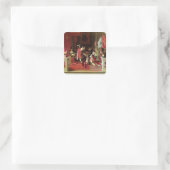 King Philip V van Spanje Vierkante Sticker (Tas)