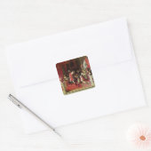 King Philip V van Spanje Vierkante Sticker (Envelop)