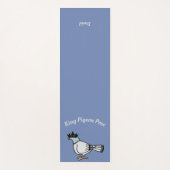King Pigeon Blue Yoga Mat (Voorkant)