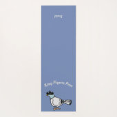 King Pigeon Blue Yoga Mat (Achterkant)