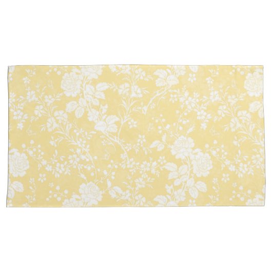 King Pillowcase Pair in Bridal Suite buttercup Kussensloop (Voorkant-Rechts)