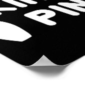 King Pin Bowling Funny Cute Couples Bowler League Poster (Hoek)