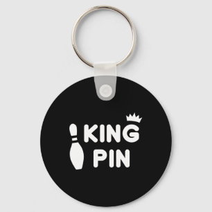King Pin Bowling Funny Cute Couples Bowler League Sleutelhanger