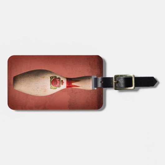 King Pin op Red Bagagelabel (Voorkant horizontaal)