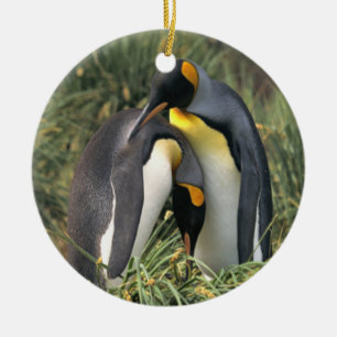 King pinguins Lovers Keramisch Ornament