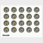 King pinguins Lovers Ronde Sticker (Vel)