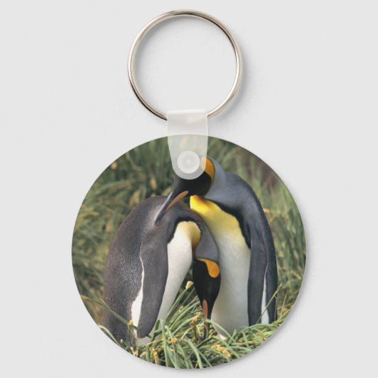 King pinguins Lovers Sleutelhanger (Voorkant)