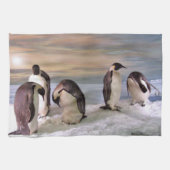 King pinguins theedoek (Horizontaal)