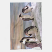 King pinguins theedoek (Verticaal)