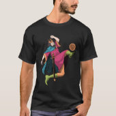 King Playing Football Fun T-shirt (Voorkant)