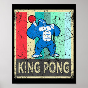 King Pong Ping Pong Gear Clothes for Men Women Ki Poster
