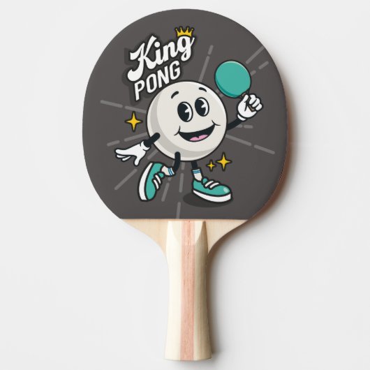 King Pong tafeltennis Paddle Tafeltennisbatje (Voorkant)