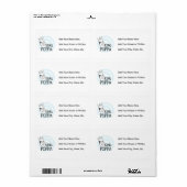 King Poppa T-shirts en geschenken Etiket (Full Sheet)