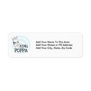 King Poppa T-shirts en geschenken Etiket