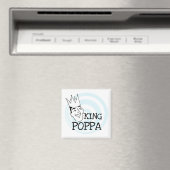King Poppa T-shirts en geschenken Magneet (Insitu (Vaatwasser))