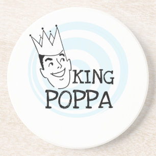 King Poppa T-shirts en geschenken Zandsteen Onderzetter