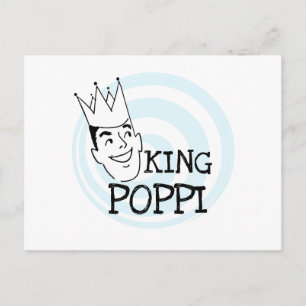 King Poppi T-shirts en geschenken Briefkaart