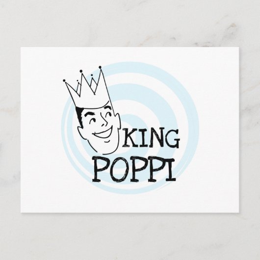 King Poppi T-shirts en geschenken Briefkaart (Voorkant)