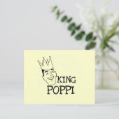 King Poppi T-shirts en geschenken Briefkaart (Staand voorkant)