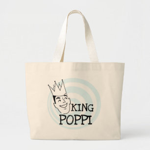 King Poppi T-shirts en geschenken Grote Tote Bag