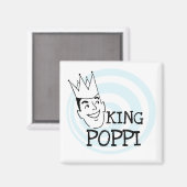 King Poppi T-shirts en geschenken Magneet (Voorkant / Achterkant)
