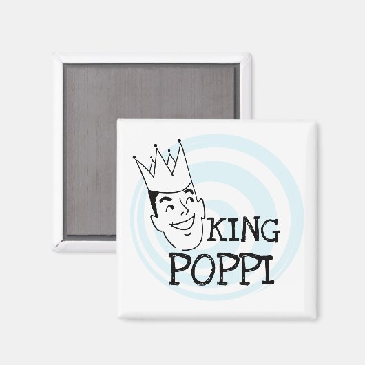 King Poppi T-shirts en geschenken Magneet (Voorkant / Achterkant)